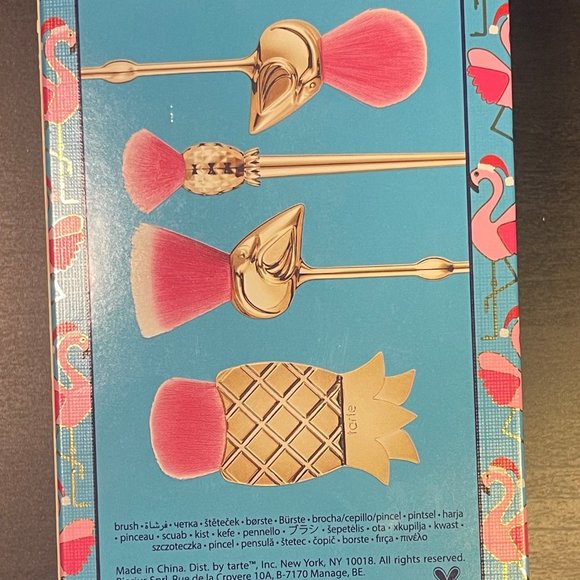 Brand New Tarte Let's Flamingle Limited Edition Brush Set - Picture 4 of 6